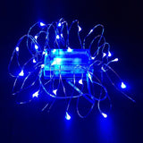 Waterproof LED String Light 20-LED 2M Blue Light Copper Wire(DC4.5V)