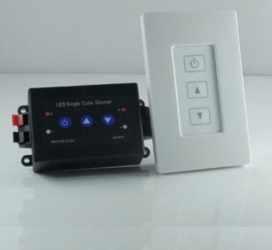 Single Color LED Dimmer RF Remote Controller Wall Mount