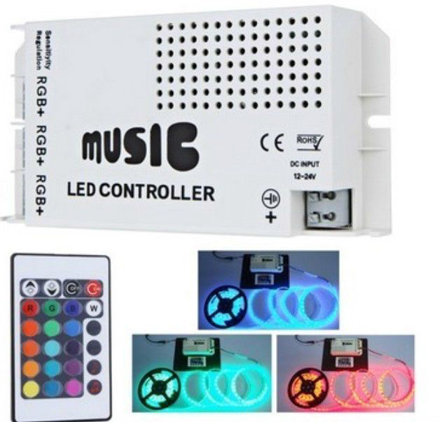 Music LED Controller 3 Channel w/ Remote